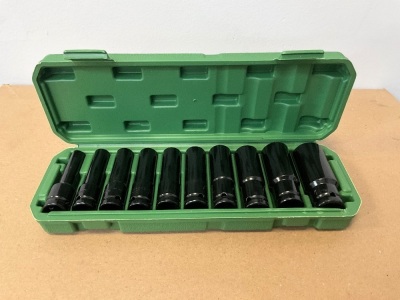 10PC 1/2" DEEP SOCKET SET 10-24mm