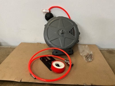 UNUSED 33ft AIR HOSE REEL