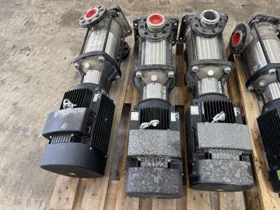 3No. GRUNDFOS CRI15-04 3 PHASE PUMPS