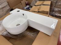 APPROX. 10No. UNUSED ATTI VERMONT LEFT CERAMIC BASINS - 4