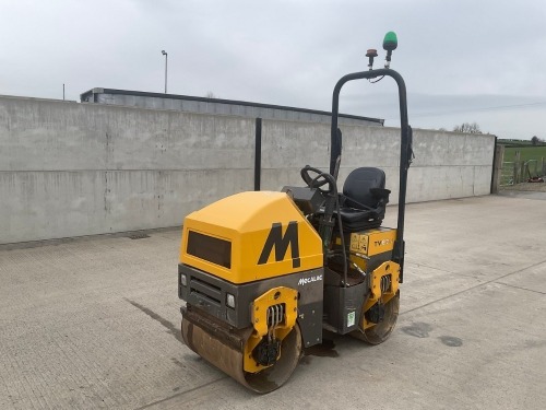MECALAC TV800 DOUBLE DRUM RIDE ON DIESEL ROLLER
