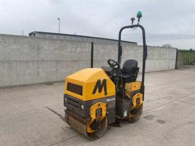 MECALAC TV800 DOUBLE DRUM RIDE ON DIESEL ROLLER