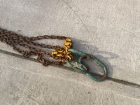 SET OF 4 LEGGED 10mm 6.7 TON LIFTING CHAINS - 4