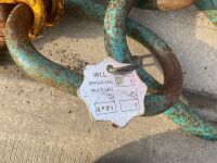 SET OF 4 LEGGED 10mm 6.7 TON LIFTING CHAINS - 6