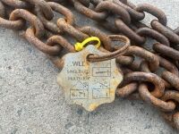 SET OF 4 LEGGED 10mm 6.7 TON LIFTING CHAINS - 6