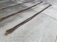 SET OF 4 LEGGED 10mm 6.7 TON LIFTING CHAINS
