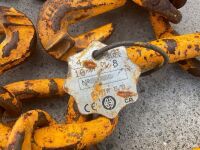 SET OF 4 LEGGED 10mm 6.7 TON LIFTING CHAINS - 5