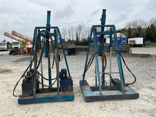 240v MONTGOMERY ENGINEERING R1000 ROTATING CHASSIS STANDS