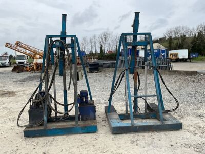 240v MONTGOMERY ENGINEERING R1000 ROTATING CHASSIS STANDS