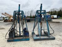 240v MONTGOMERY ENGINEERING R1000 ROTATING CHASSIS STANDS