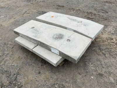 4No. UNUSED CONCRETE PLINTHS