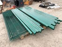 APPROX. 14No. MESH FENCING PANELS & 24 POSTS - 4
