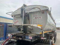 DENNISON 39 TON TRI AXLE ALUMINIUM SLIDING TIPPING TRAILER - 3