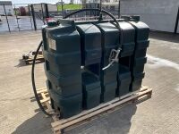 APPROX. 1100lt&nbsp;PLASTIC FUEL TANK C/W HOSE & NOZZLE