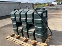 APPROX. 1100lt&nbsp;PLASTIC FUEL TANK C/W HOSE & NOZZLE - 6