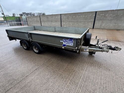 IFOR WILLIAMS 14ft x 6.6ft 3500KGS TWIN AXLE DROPSIDE TRAILER&nbsp;