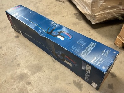 UNUSED BOSCH GHE 18V-60 18V CORDLESS HEDGE TRIMMER - UNIT ONLY