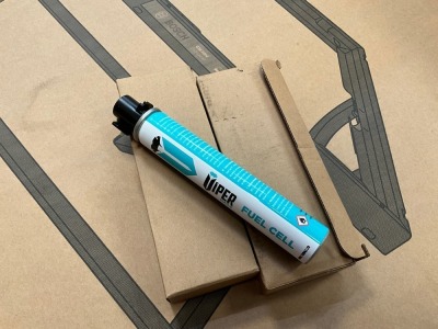 4no. UNUSED VIPER GAS CANISTERS TO SUIT CORDLESS NAIL GUN