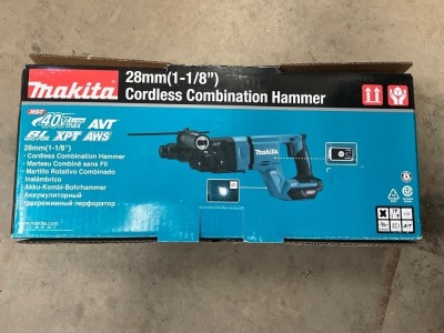 UNUSED MAKITA 40V CORDLESS COMBINATION HAMMER DRILL - UNIT ONLY