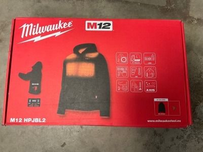 UNUSED MILWAUKEE M12 HP JBL2 12V HEATED JACKET (LARGE)