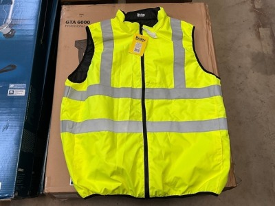 UNUSED BISLEY 4XL HI-VIS BODY WARMER/GILET