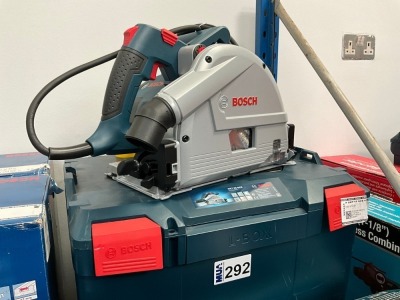 UNUSED BOSCH GKT55 GCE PROFESSIONAL 110V CIRCULAR SAW & CASE