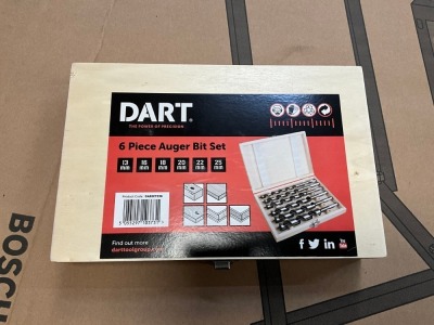 UNUSED DART 6pc AUGER BIT SET