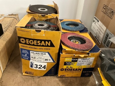 4no. BOXES OF ASSORTED 115mm GRINDER DISCS