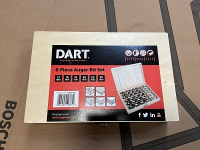 UNUSED DART 6pc AUGER BIT SET