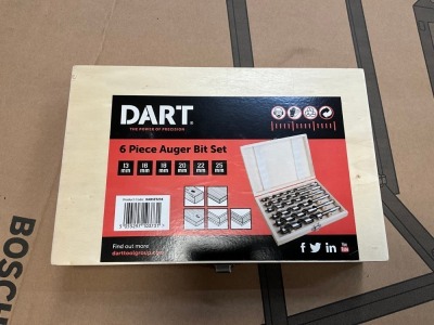 UNUSED DART 6pc AUGER BIT SET