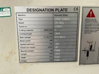 MORGAN RISHWORTH HGS3100/6 3.1M 3 PHASE GUILLOTINE - 12