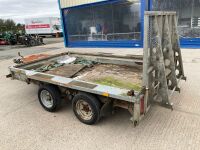 IFOR WILLIAMS 10ft x 6ft TWIN AXLE 3500KGS PLANT TRAILER - 7