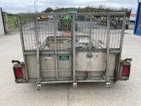 IFOR WILLIAMS 10ft x 6ft TWIN AXLE 3500KGS PLANT TRAILER - 8