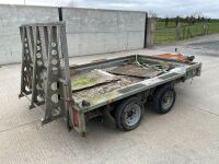 IFOR WILLIAMS 10ft x 6ft TWIN AXLE 3500KGS PLANT TRAILER - 9