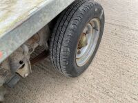 IFOR WILLIAMS 10ft x 6ft TWIN AXLE 3500KGS PLANT TRAILER - 10