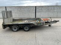 IFOR WILLIAMS 10ft x 6ft TWIN AXLE 3500KGS PLANT TRAILER - 16