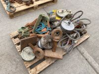LOT TO INC. LIFTING SLINGS, HOOKS, SEWER STOPPERS ETC