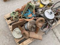 LOT TO INC. LIFTING SLINGS, HOOKS, SEWER STOPPERS ETC - 2