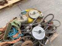 LOT TO INC. LIFTING SLINGS, HOOKS, SEWER STOPPERS ETC - 4
