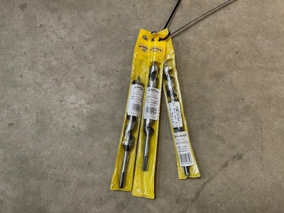 2NO. UNUSED 22mm & 1NO. 20mm AUGER BITS