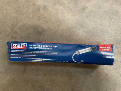 UNUSED SEALY 200ml OIL & BRAKE FLUID INSPACTION SYRINGE