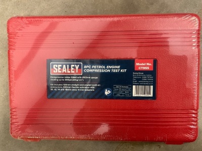 UNUSED SEALY 8pc PETROL ENGINE COMPRESSION TEST KIT