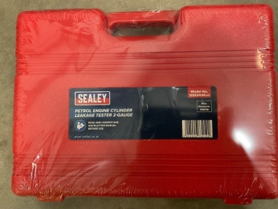 UNUSED SEALY PETROL ENGINE CYCLINDER LEAKAGE TESTER - 2 GAUGE