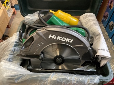 UNUSED HIKOKI 110V 185mm CIRCULAR SAW & CASE