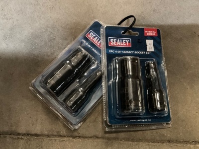 2NO. UNUSED SEALY 2pc 4-IN-1 IMPACT SOCKET SETS