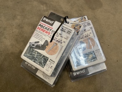 2NO. UNUSED 63mm TREND POCKET HOLE SCREWS