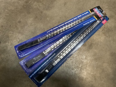 3NO. UNUSED SEALEY 1/4" DRIVE SOCKET RETAINING WALL CLIP