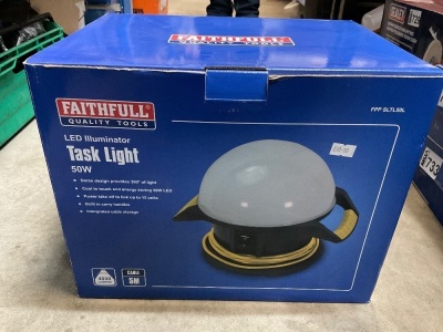 UNUSED FAITHFULL 110V 50W LED TASK LIGHT