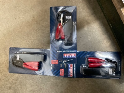 3NO. UNUSED SEALEY REMOTE STARTER SWITCHES