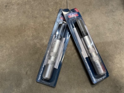 2NO. UNUSED SEALEY VALVE COLLET REMOVER/INSTALLER